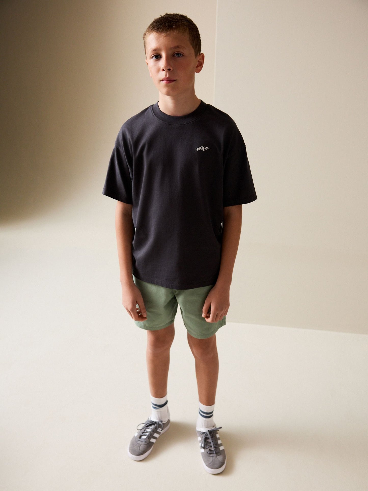 Dsiney Kidz - Sage Green Regular Fit Shorts (3-16yrs) image 3