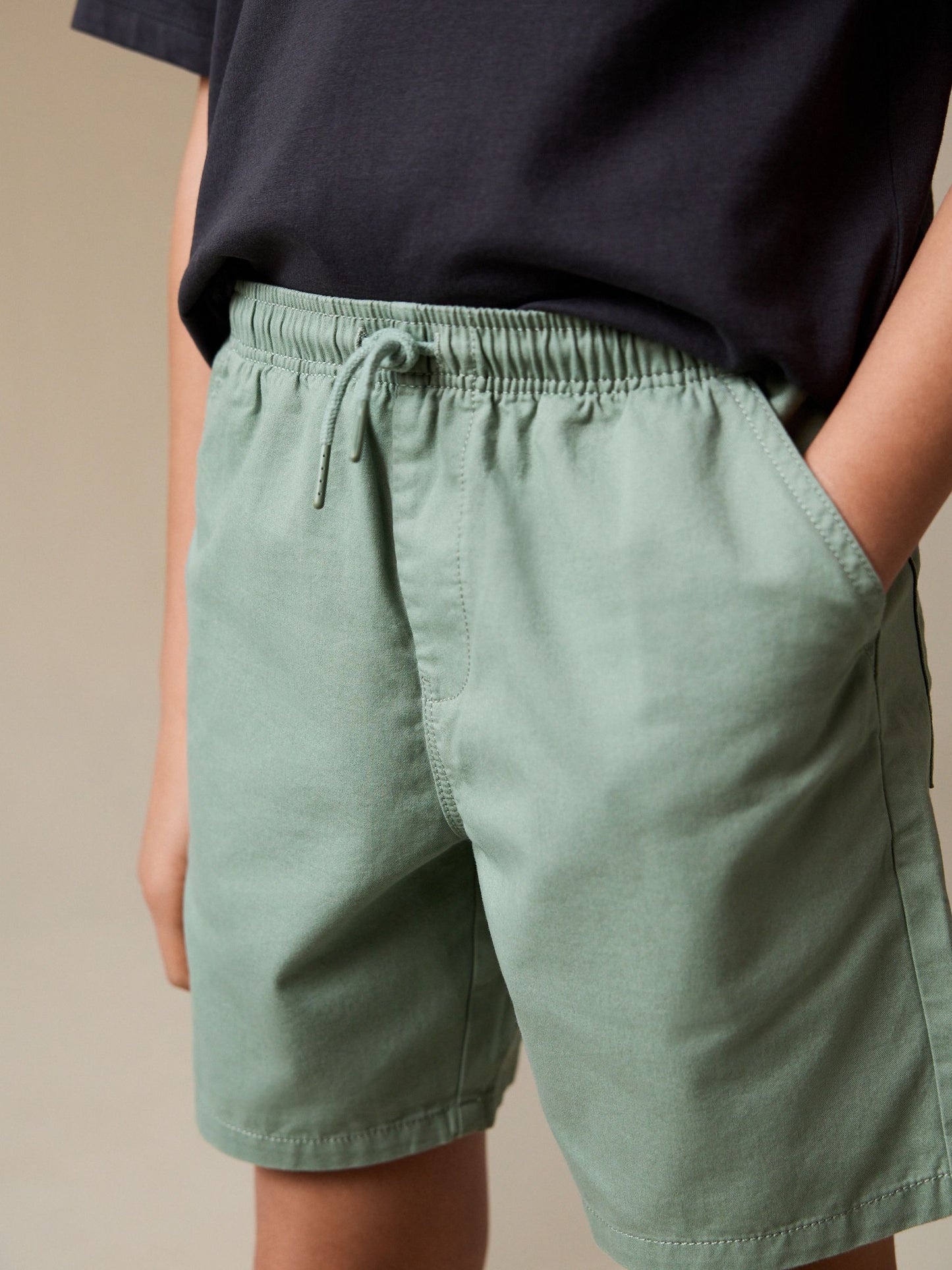 Dsiney Kidz - Sage Green Regular Fit Shorts (3-16yrs) image 4