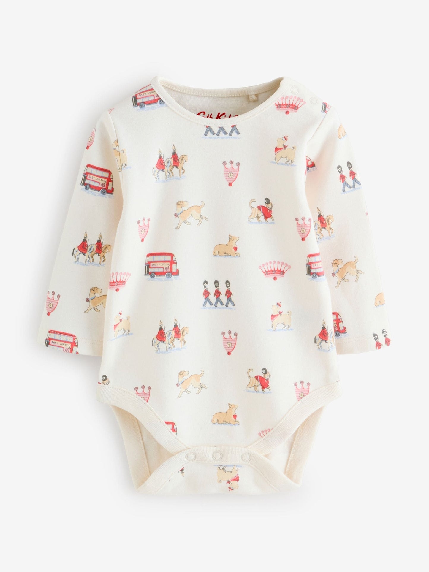 Tan Brown Cath Kidston Cord Dungaree and Bodysuit Set image 6