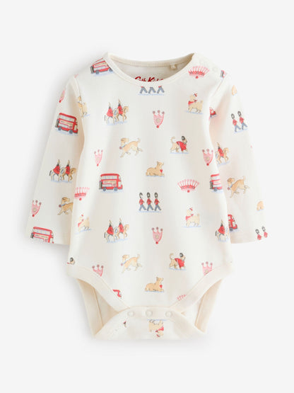 Tan Brown Cath Kidston Cord Dungaree and Bodysuit Set image 6