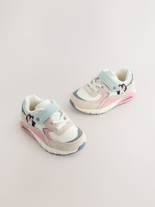 Pink Minnie Mouse Elastic Lace Chunky Trainers image 1