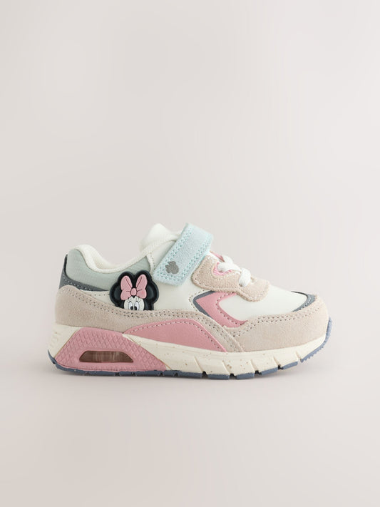 Pink Minnie Mouse Elastic Lace Chunky Trainers image 2