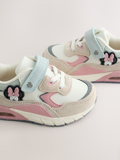 Pink Minnie Mouse Elastic Lace Chunky Trainers image 4