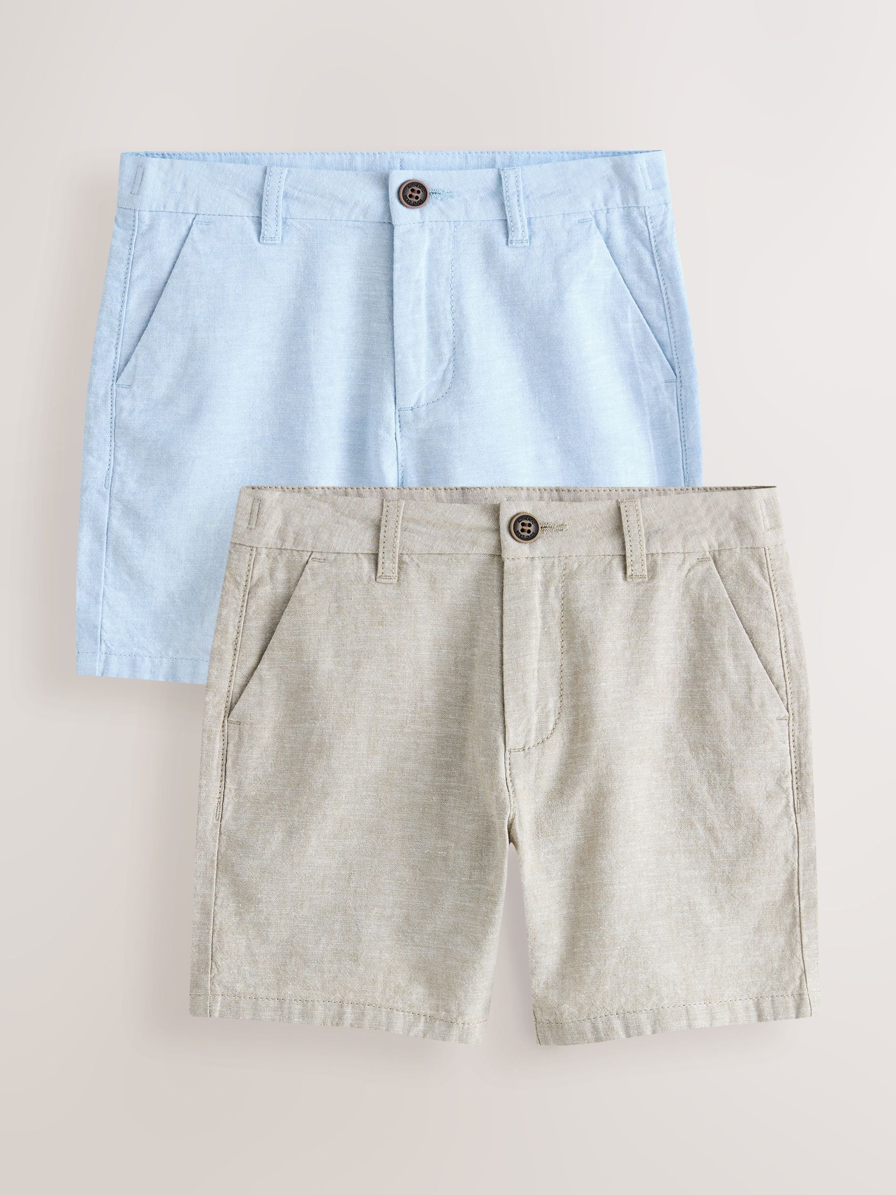 Dsiney Kidz - Blue/Stone 2 Pack Chino Shorts (3-16yrs) image 1