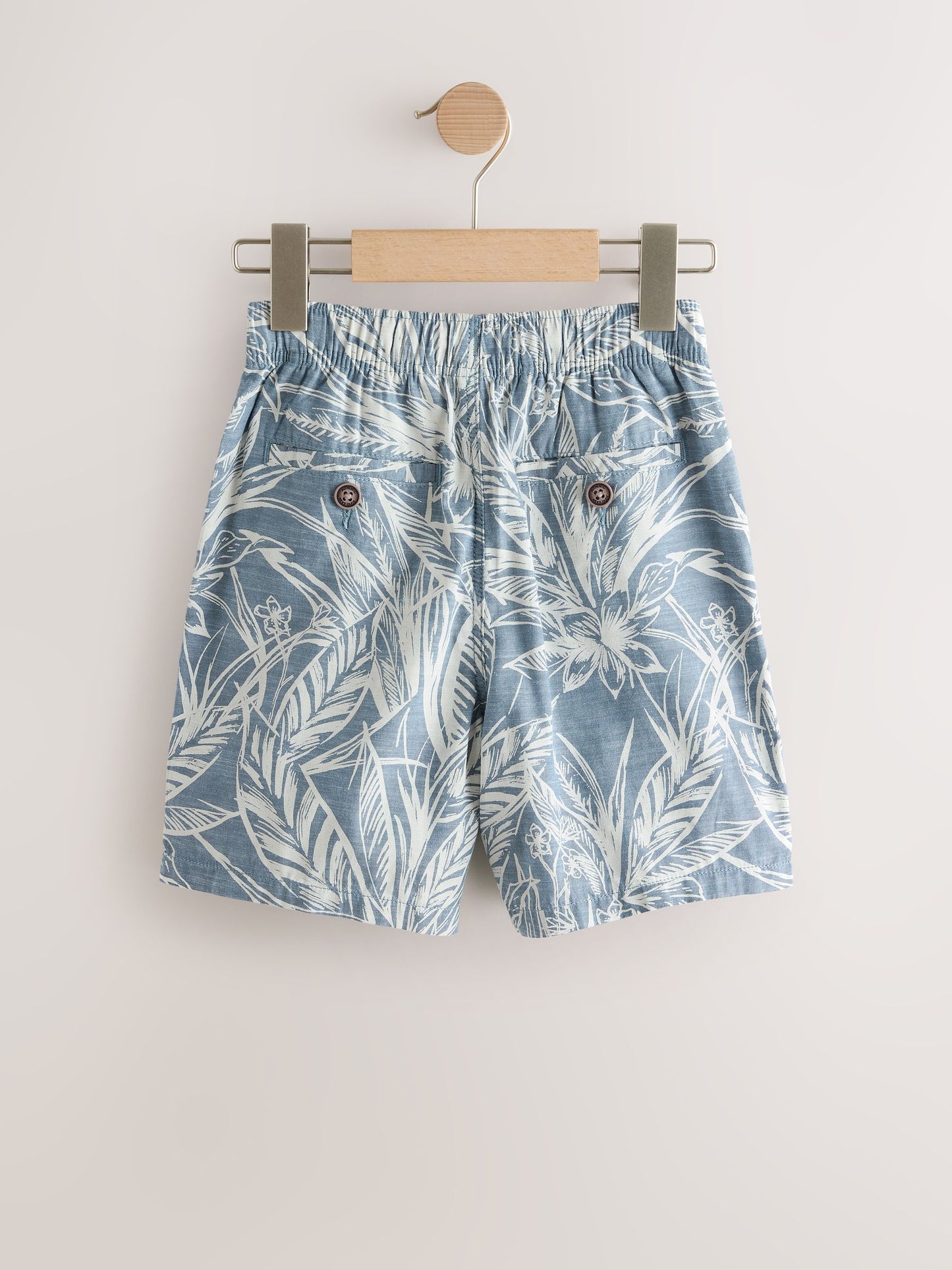 Dsiney Kidz - Leaf Print Blue Hybrid Waist Shorts (3-16yrs) image 6