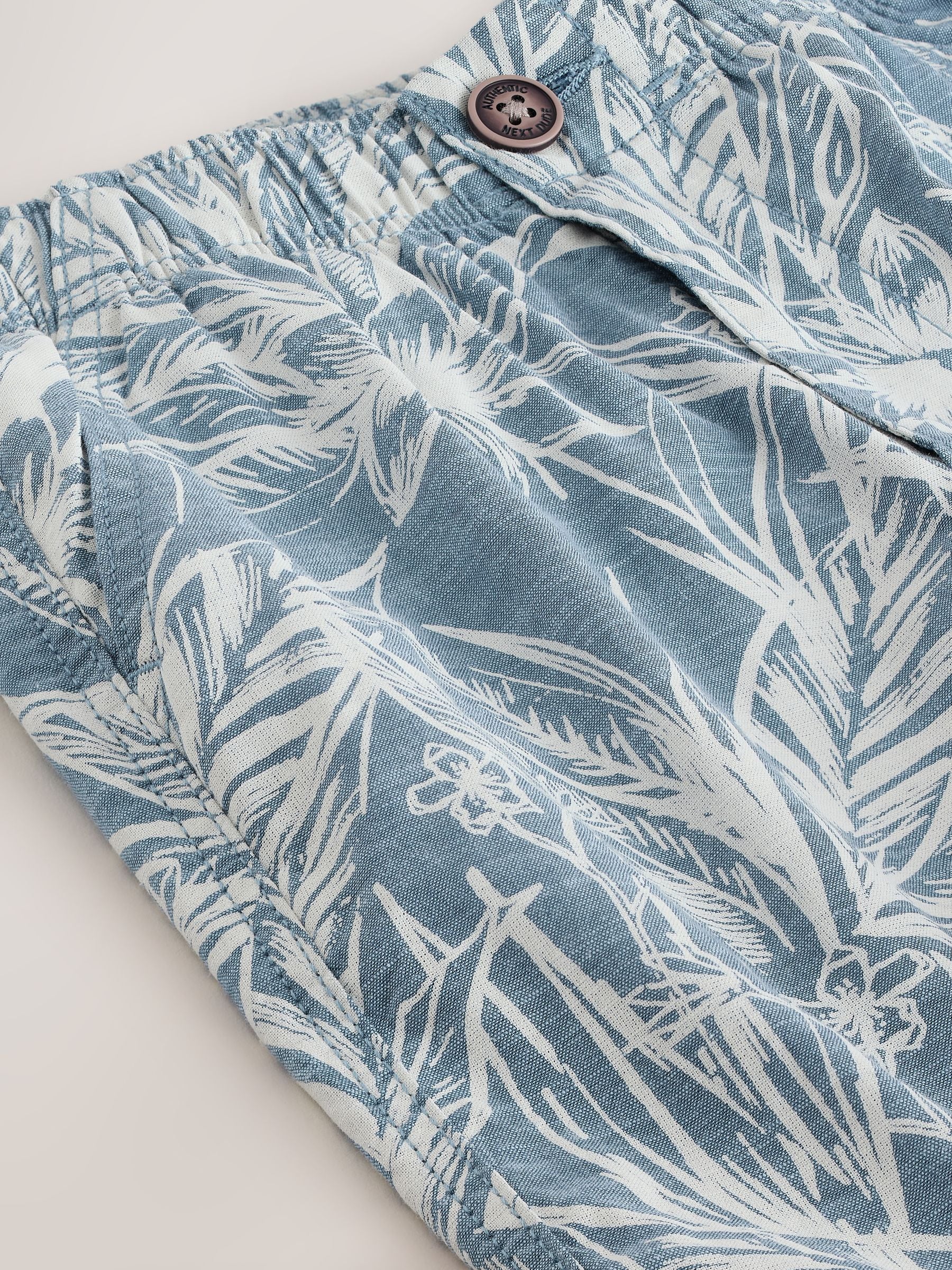 Dsiney Kidz - Leaf Print Blue Hybrid Waist Shorts (3-16yrs) image 8