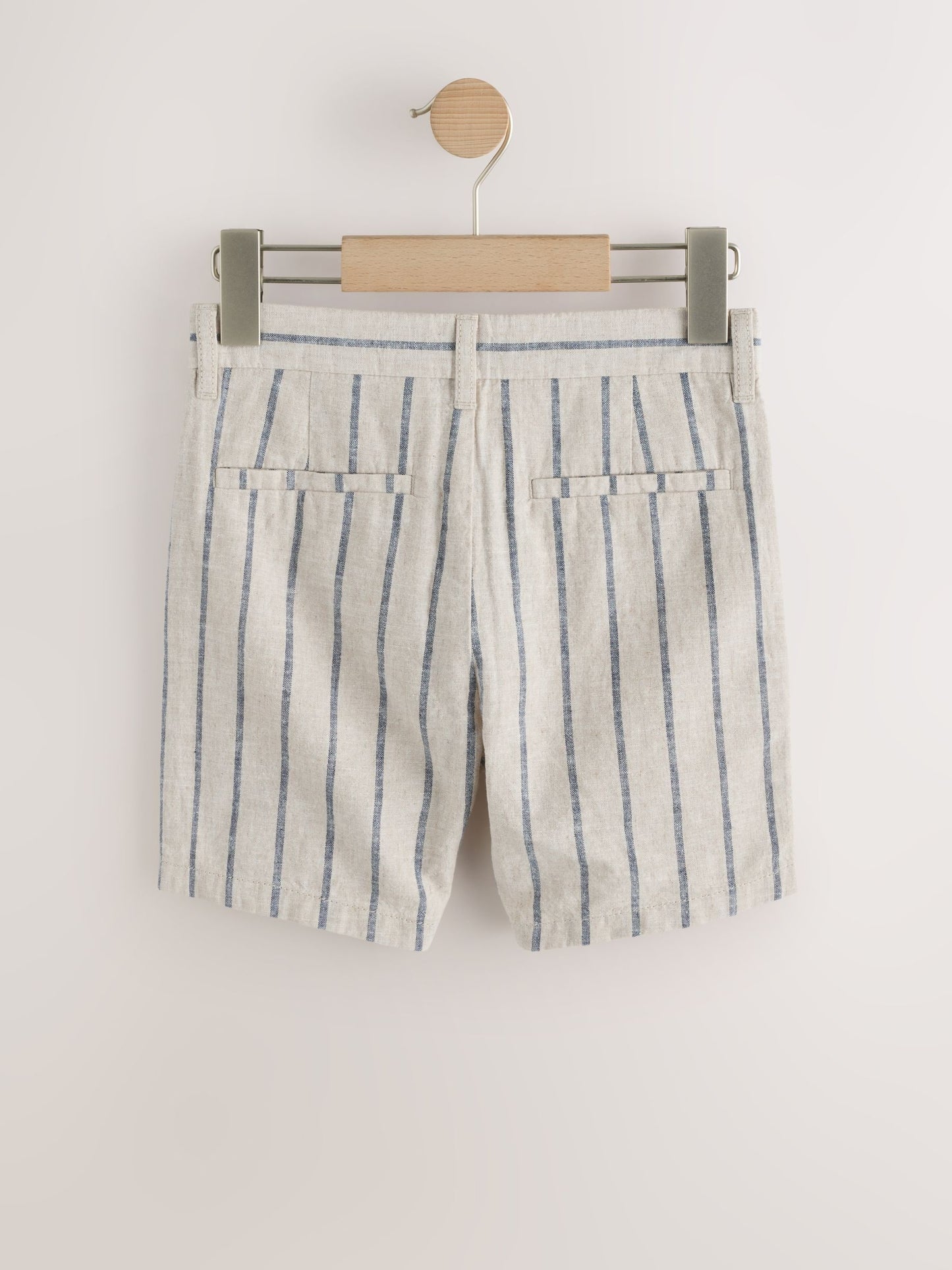 Dsiney Kidz - Ecru White Linen Blend Regular Fit Chino Shorts (3-16yrs) image 5