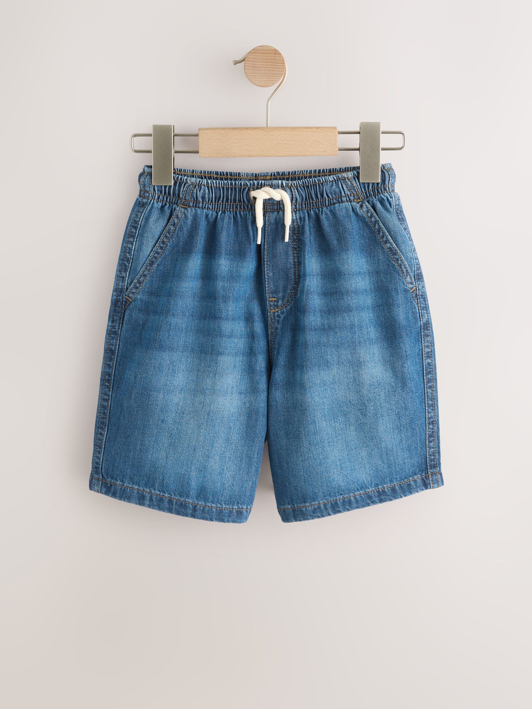 Dsiney Kidz - Dark Blue Lightweight Pull on Denim Shorts (3-16yrs) image 5