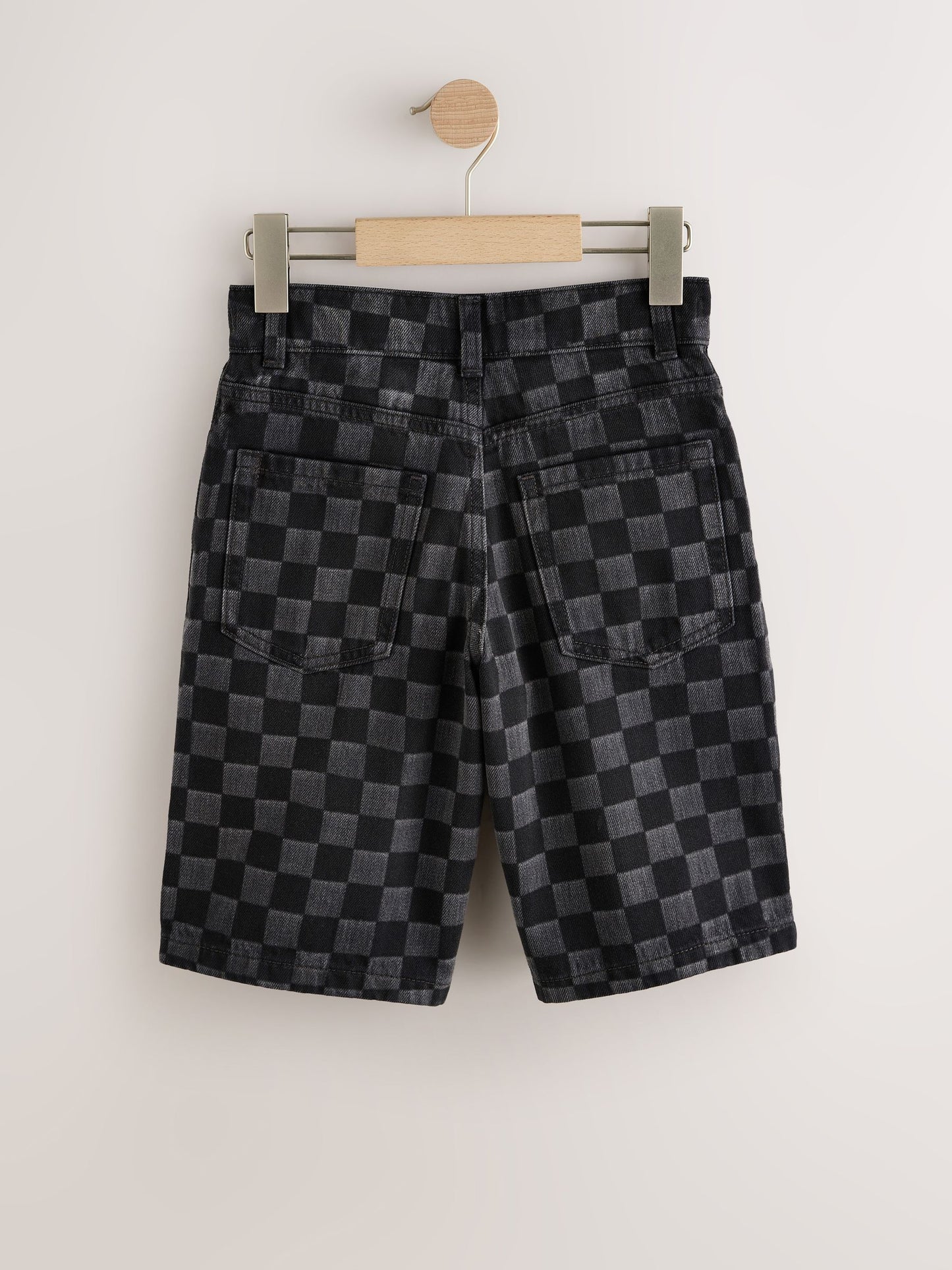 Dsiney Kidz - Grey Check Denim Jort Shorts (3-16yrs) image 5