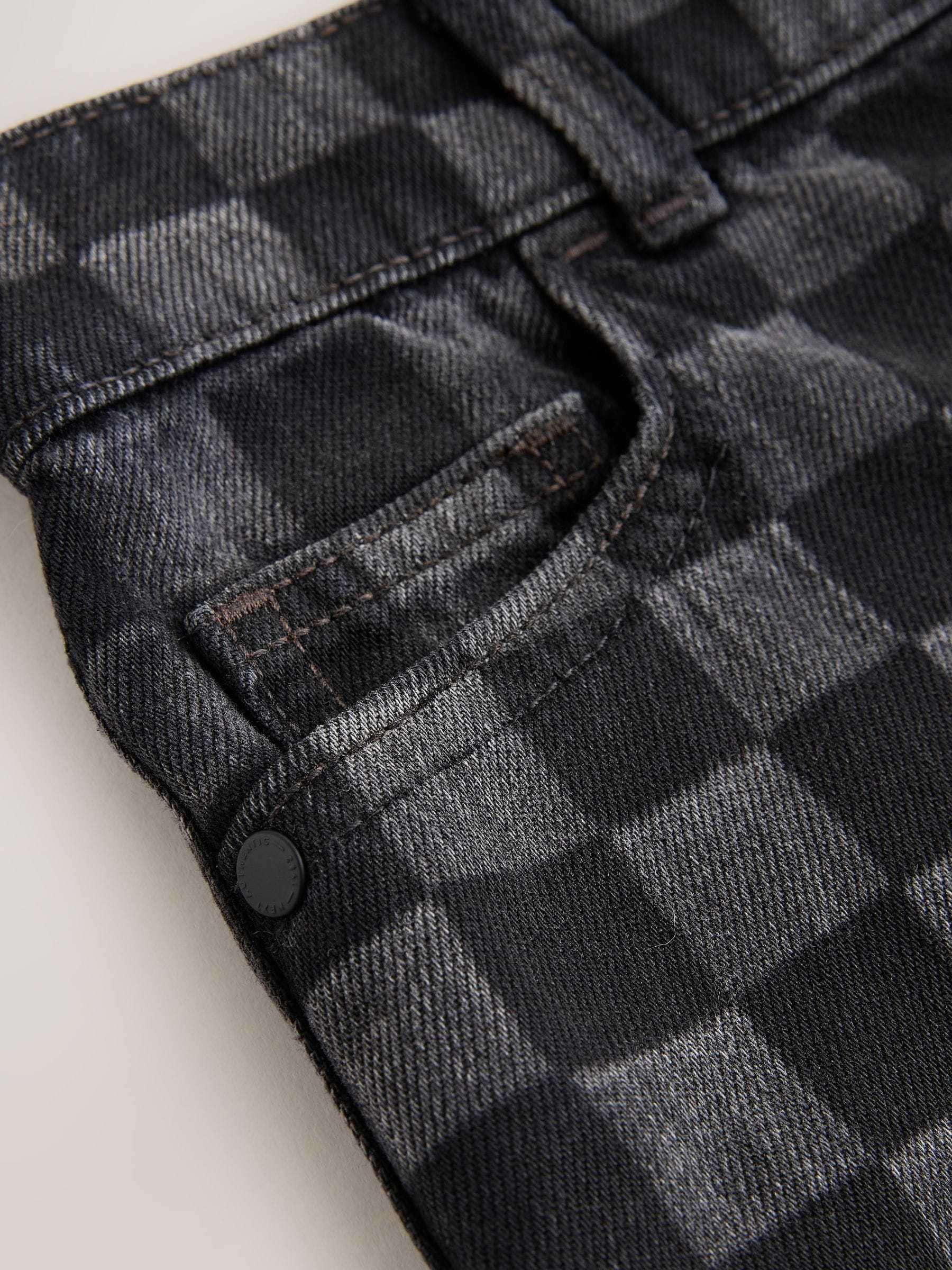 Dsiney Kidz - Grey Check Denim Jort Shorts (3-16yrs) image 6