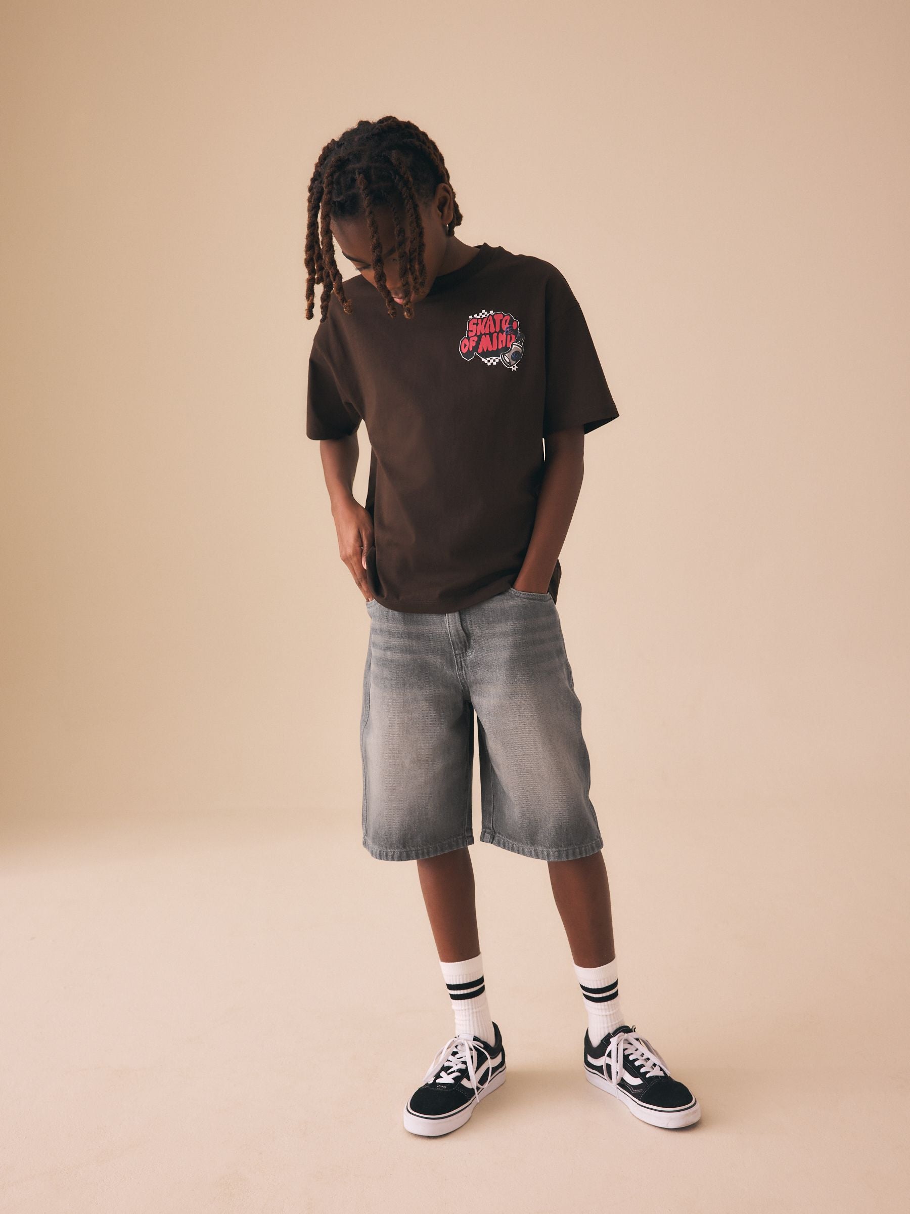 Dsiney Kidz - Denim Tint Denim Jort Shorts (3-16yrs) image 2