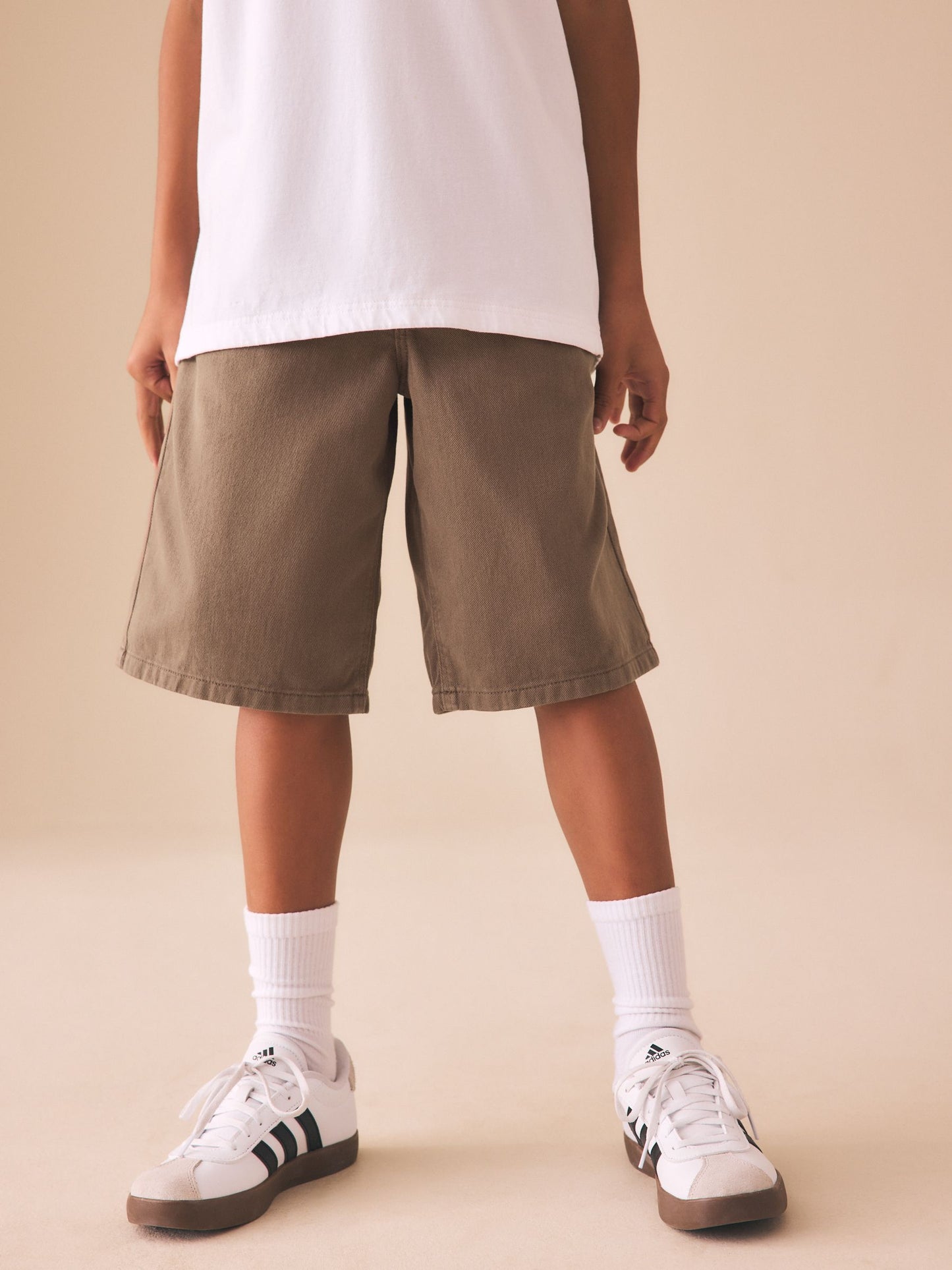Dsiney Kidz - Brown Denim Jort Shorts (3-16yrs) image 1