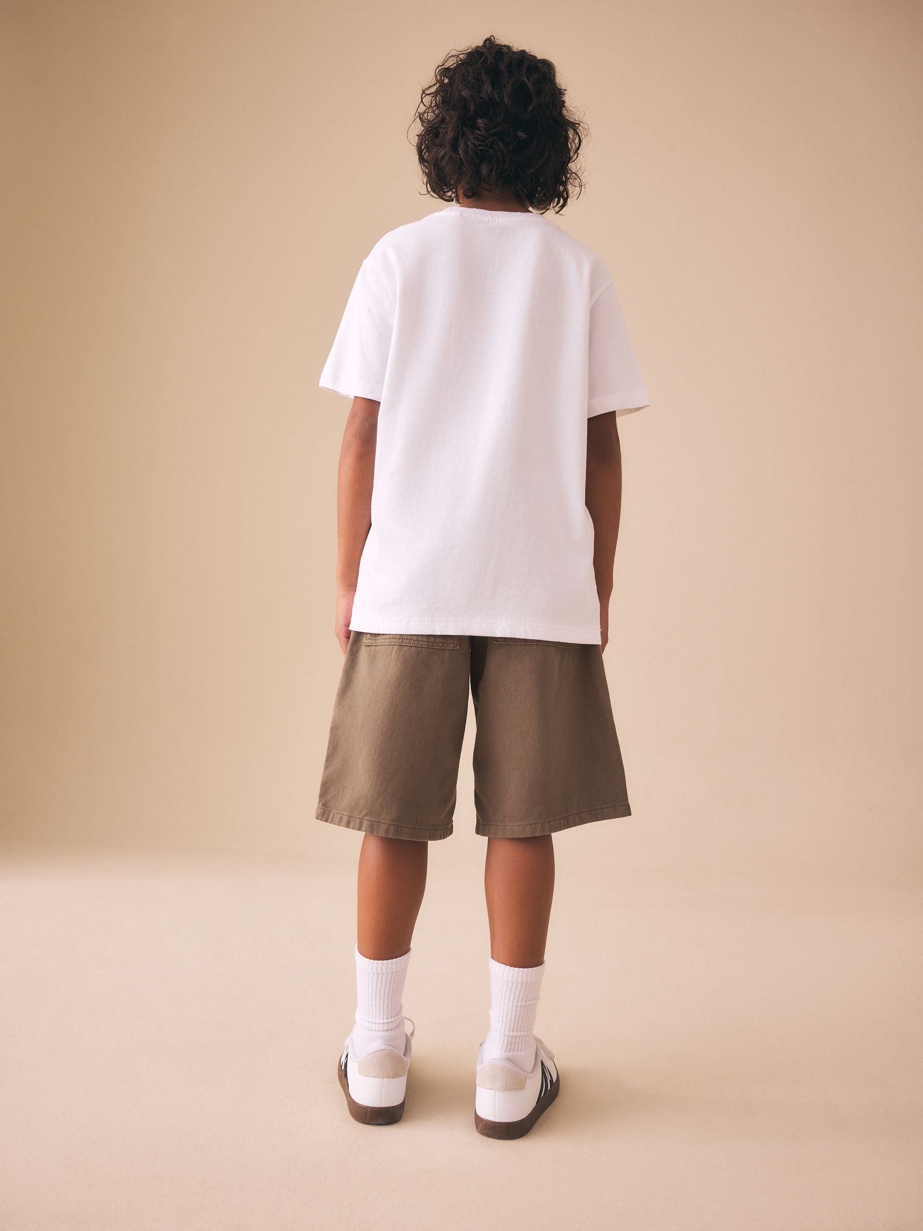 Dsiney Kidz - Brown Denim Jort Shorts (3-16yrs) image 3