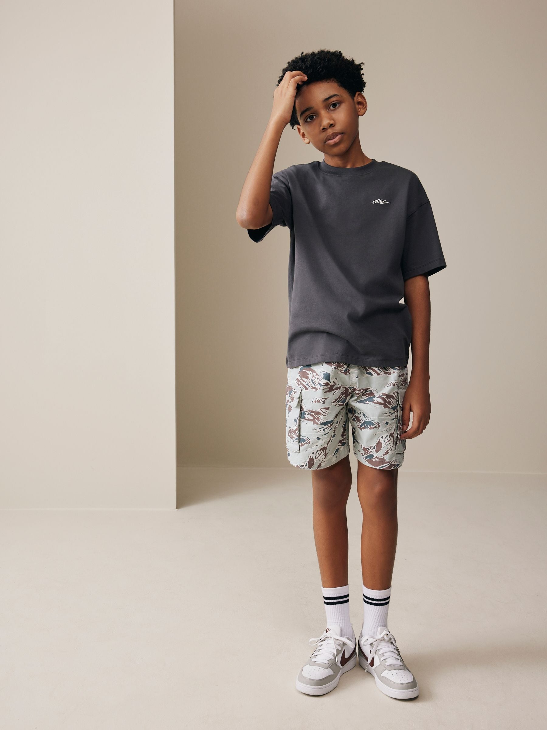 Dsiney Kidz - Khaki Camo Cargo Shorts (3-16yrs) image 1