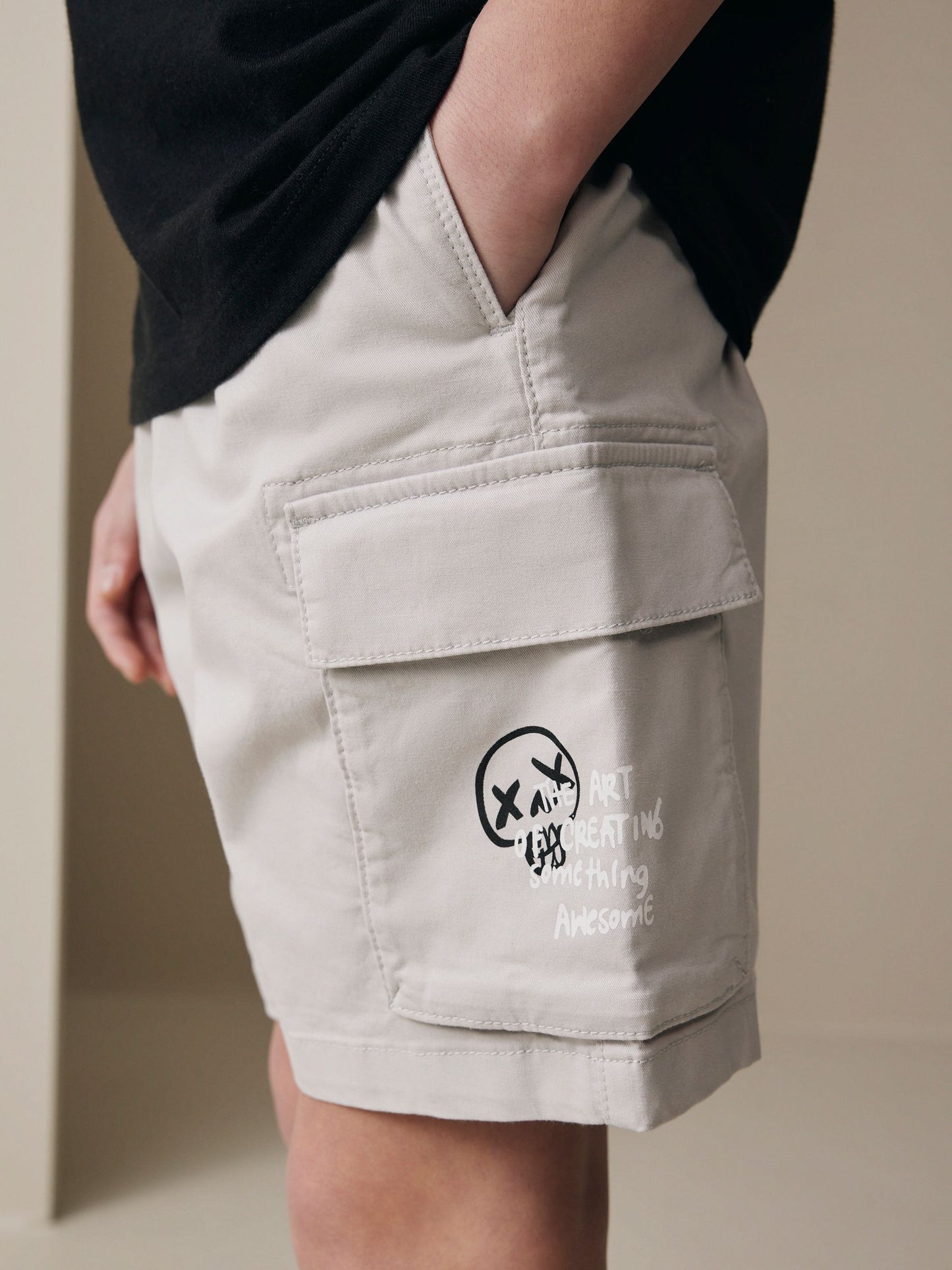 Dsiney Kidz - Grey Cargo Shorts (3-16yrs) image 4