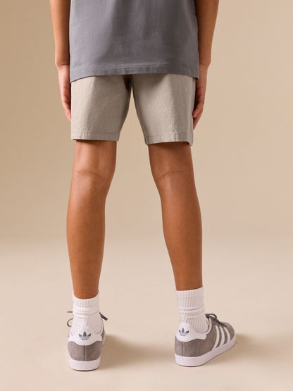 Dsiney Kidz - Taupe Linen Blend Pull on Shorts (3-16yrs) image 4
