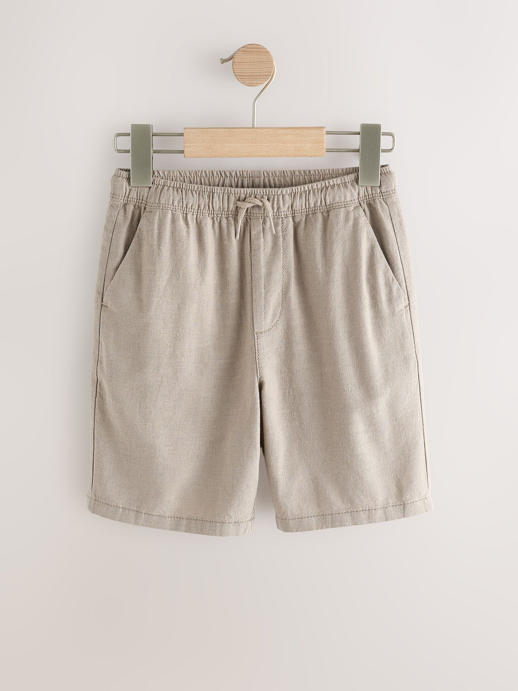 Dsiney Kidz - Taupe Linen Blend Pull on Shorts (3-16yrs) image 5