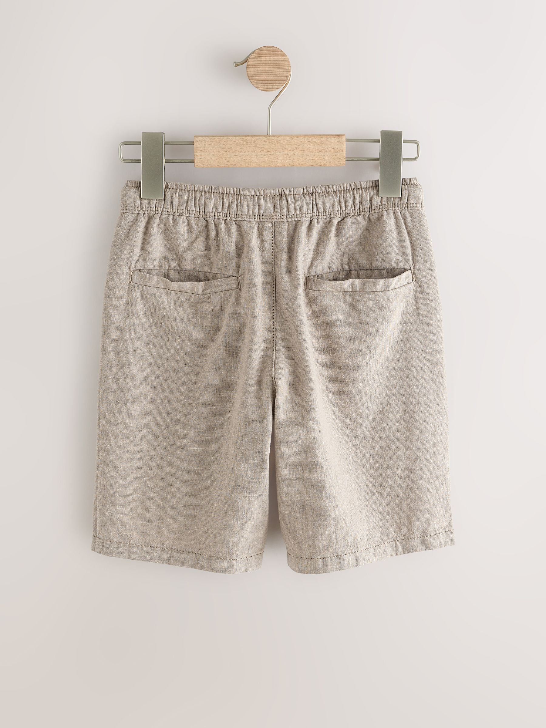 Dsiney Kidz - Taupe Linen Blend Pull on Shorts (3-16yrs) image 6