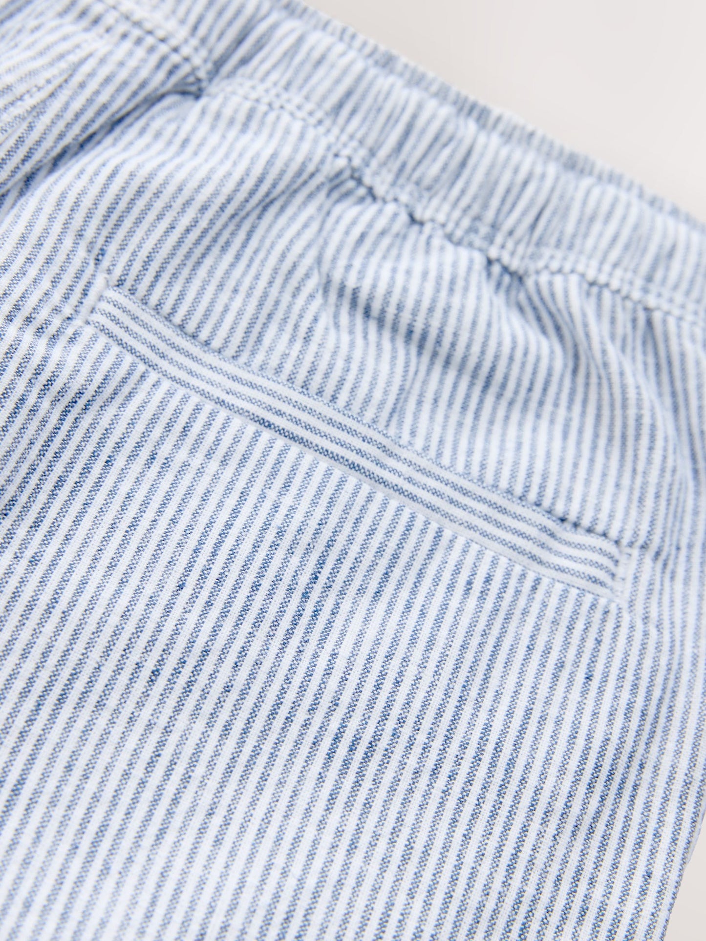 Dsiney Kidz - Ecru/Blue Stripe Linen Blend Pull on Shorts (3-16yrs) image 6
