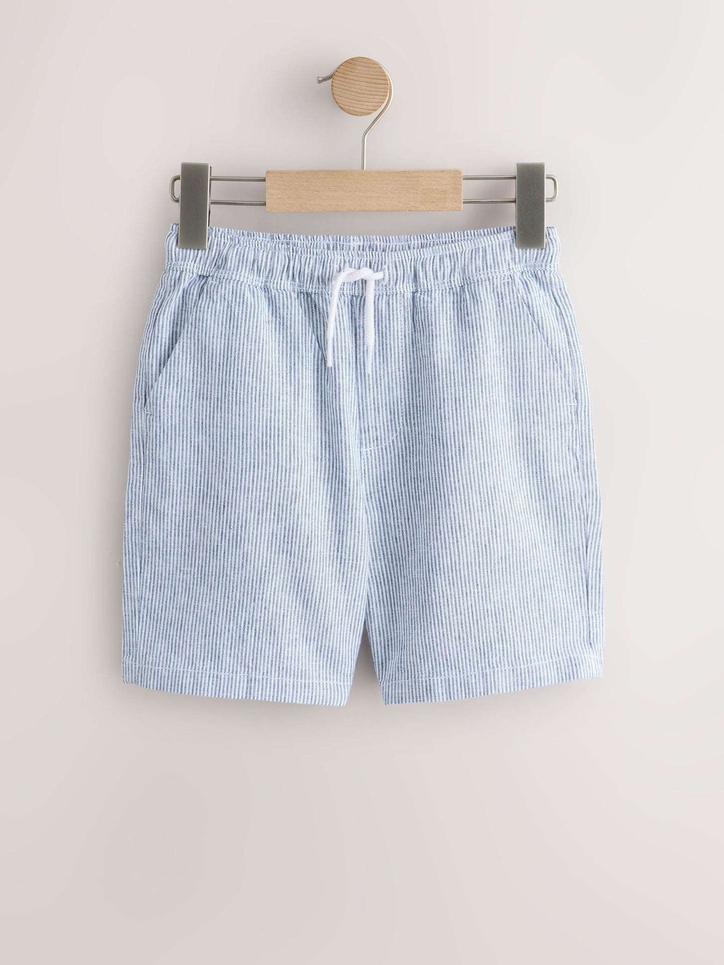 Dsiney Kidz - Ecru/Blue Stripe Linen Blend Pull on Shorts (3-16yrs) image 8