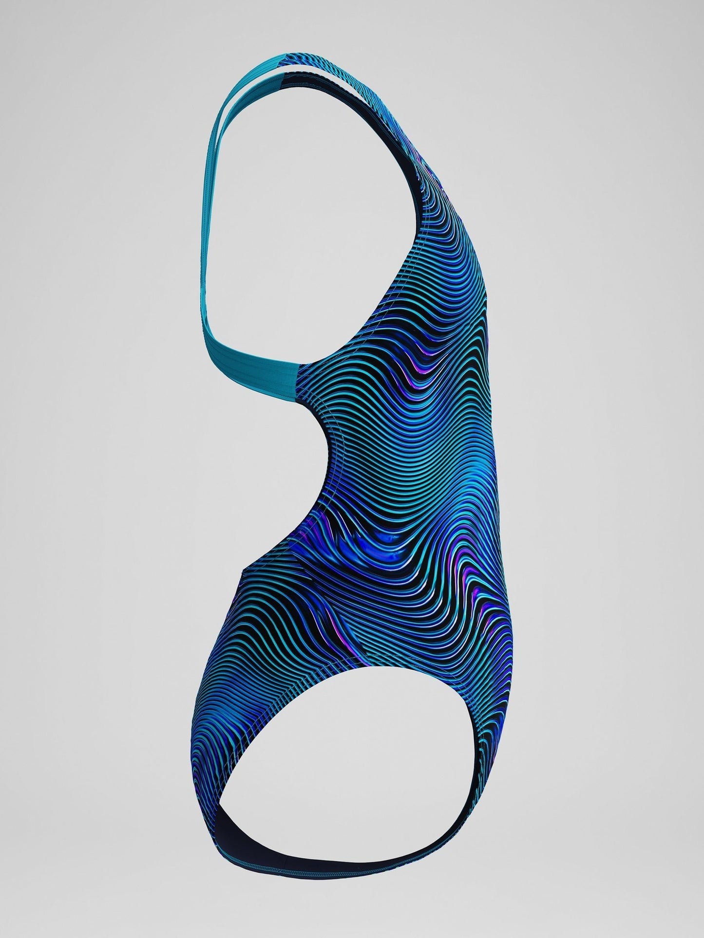 Dsiney Kidz - Speedo Blue Print Leaderback One Piece Swimsuit image 3