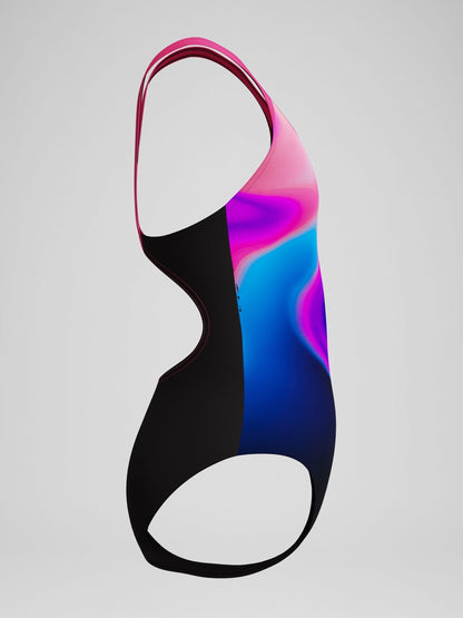 Dsiney Kidz - Speedo Pink Print Splashback One Piece Swimsuit image 3