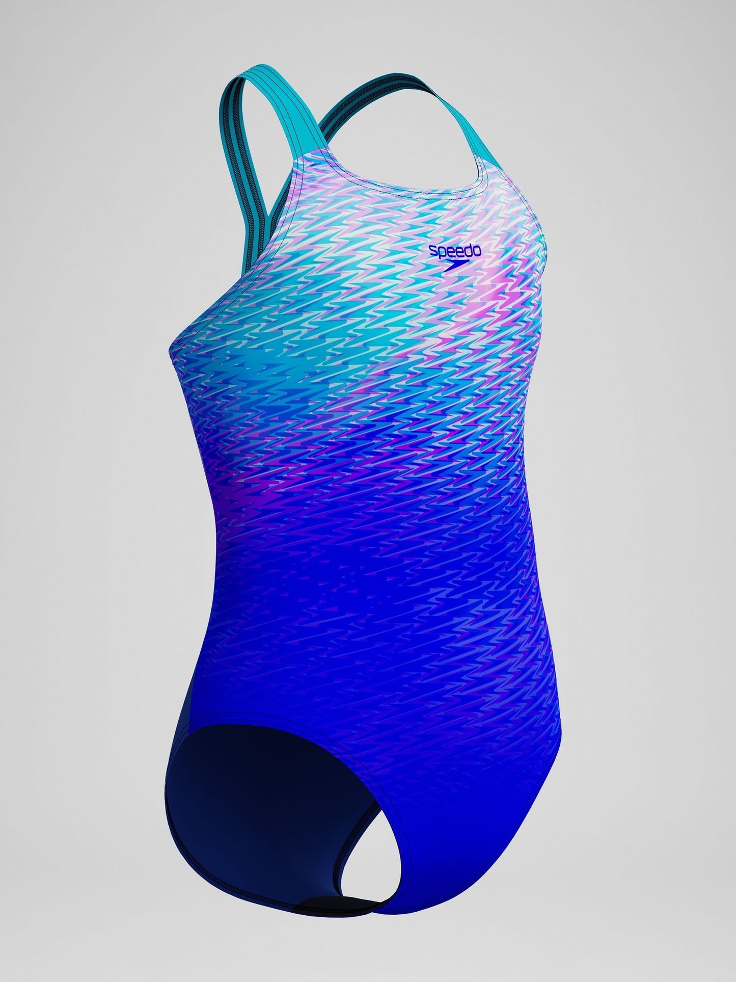 Dsiney Kidz - Speedo Blue Print Powerback One Piece Swimsuit image 3
