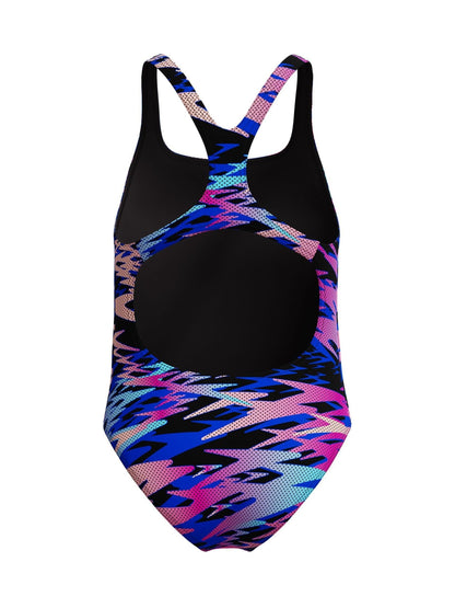 Dsiney Kidz - Speedo Black Hyperboom Print Medalist One Piece Swimsuit image 5