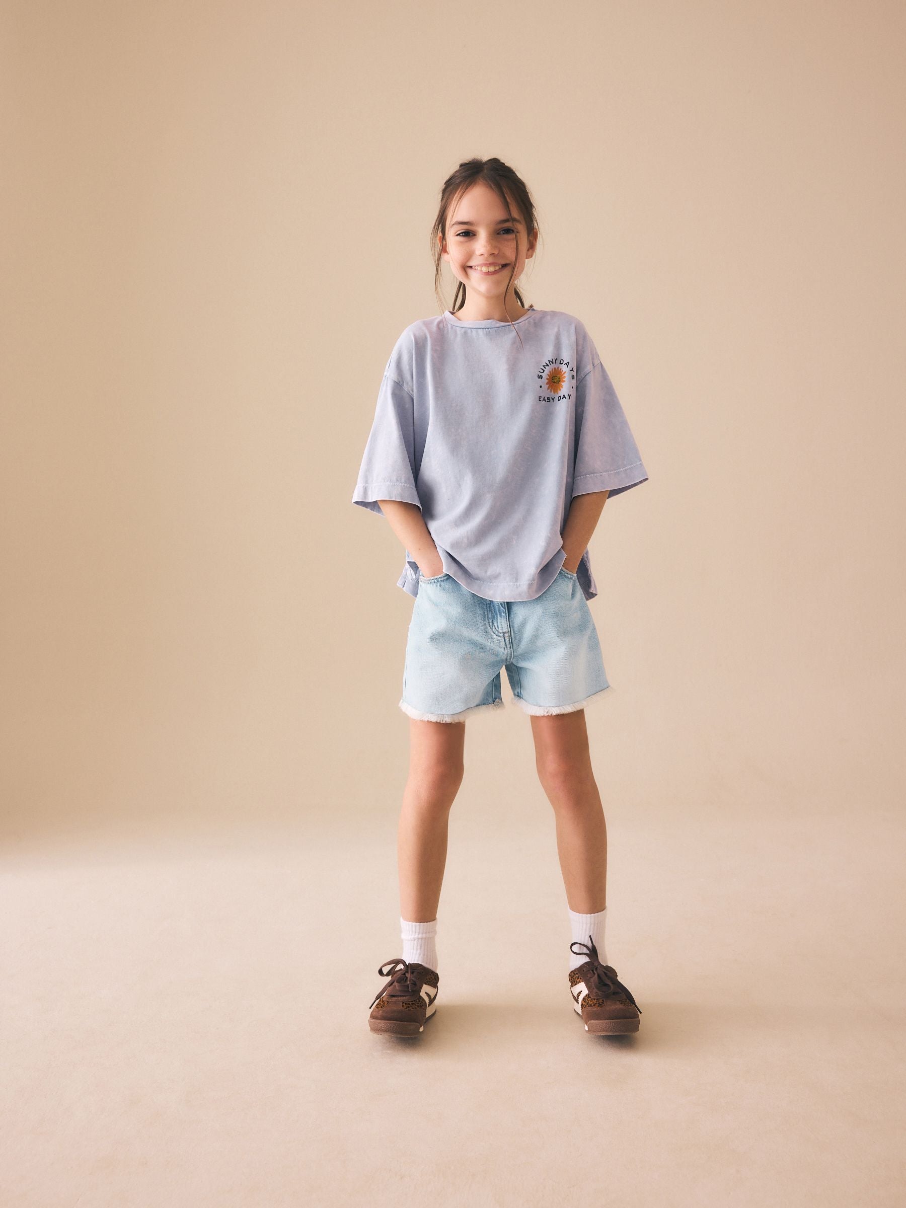 Dsiney Kidz - Mid Blue Denim Bermuda Shorts (3-16yrs) image 1
