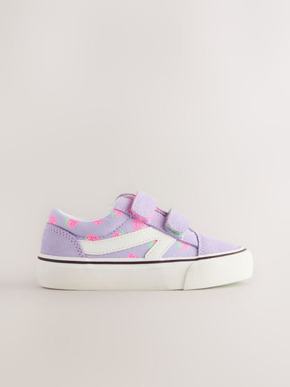 Purple Strawberry Standard Fit (F) Touch Fastening Trainers image 2