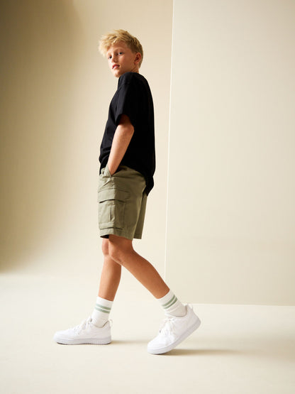 Dsiney Kidz - Khaki Green Cargo Shorts (3-16yrs) image 2