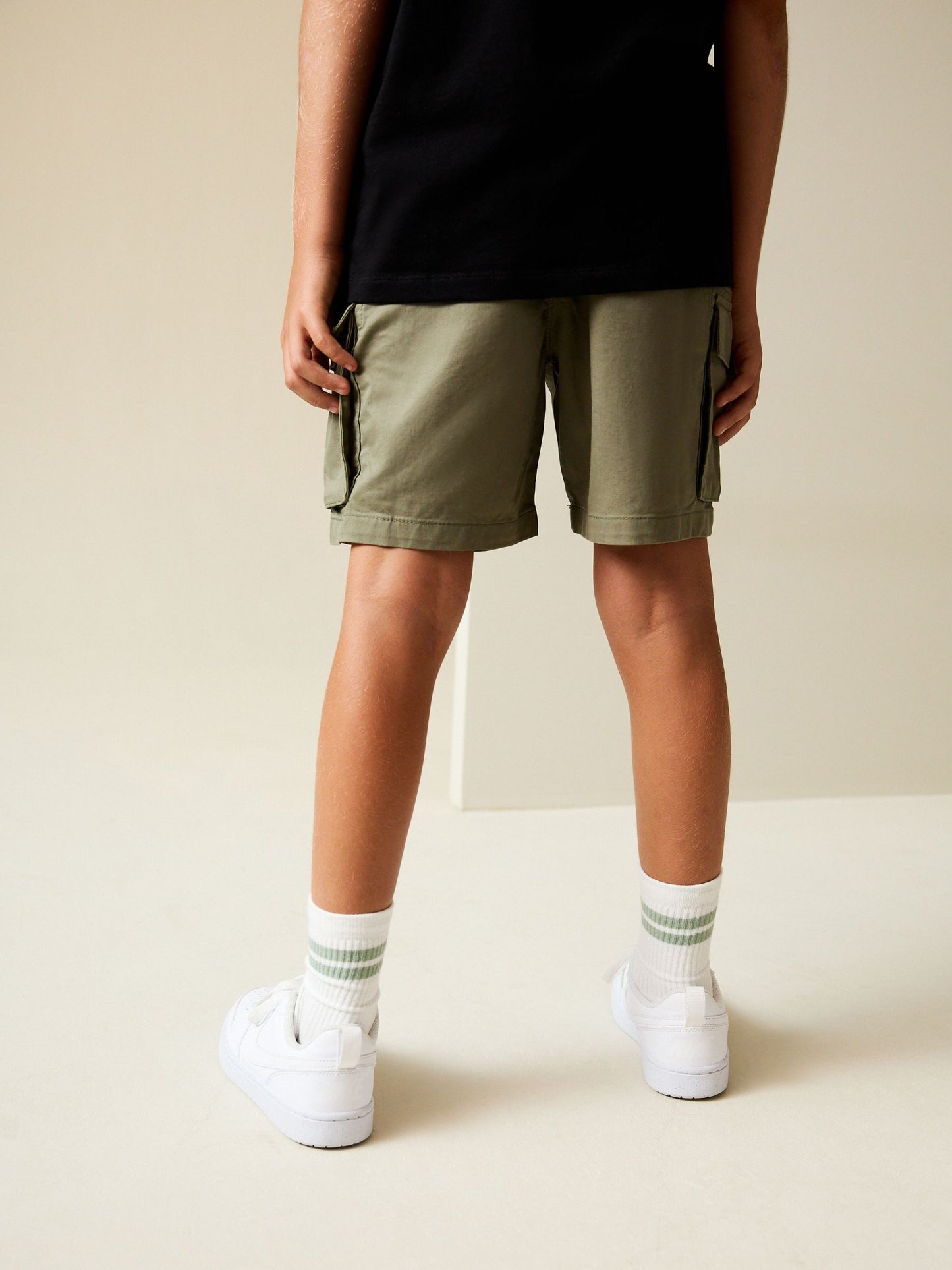 Dsiney Kidz - Khaki Green Cargo Shorts (3-16yrs) image 3