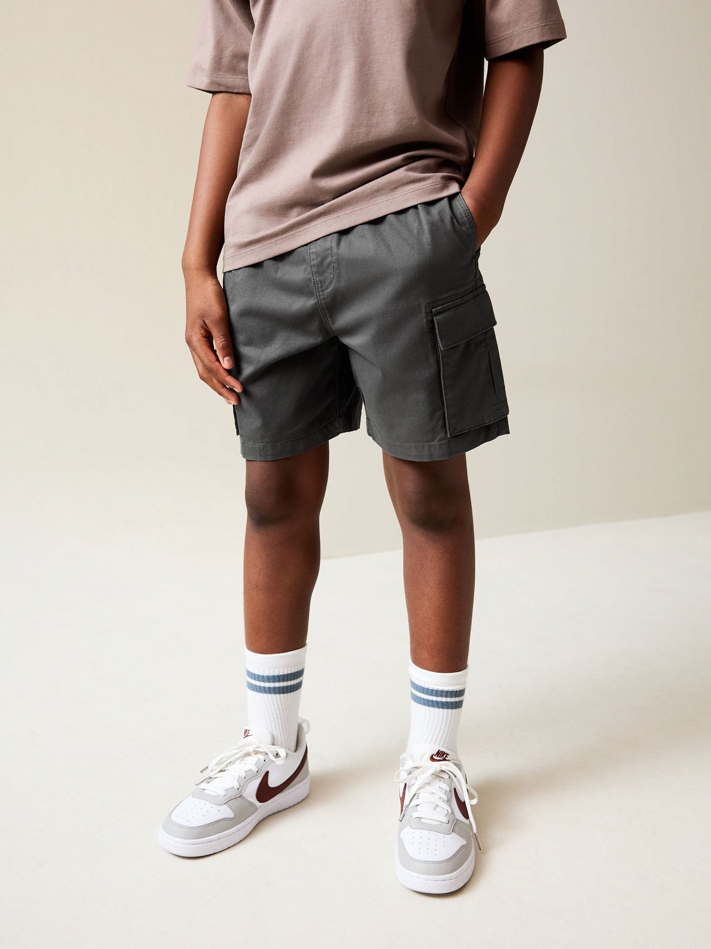 Dsiney Kidz - Charcoal Grey Cargo Shorts (3-16yrs) image 1