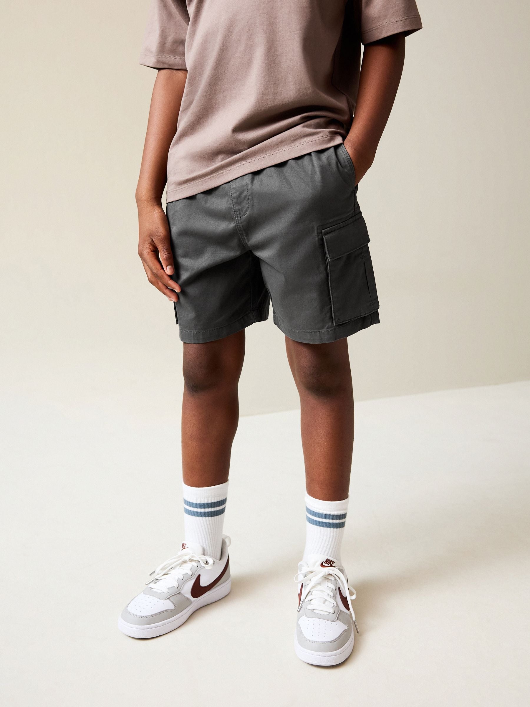 Dsiney Kidz - Charcoal Grey Cargo Shorts (3-16yrs) image 1