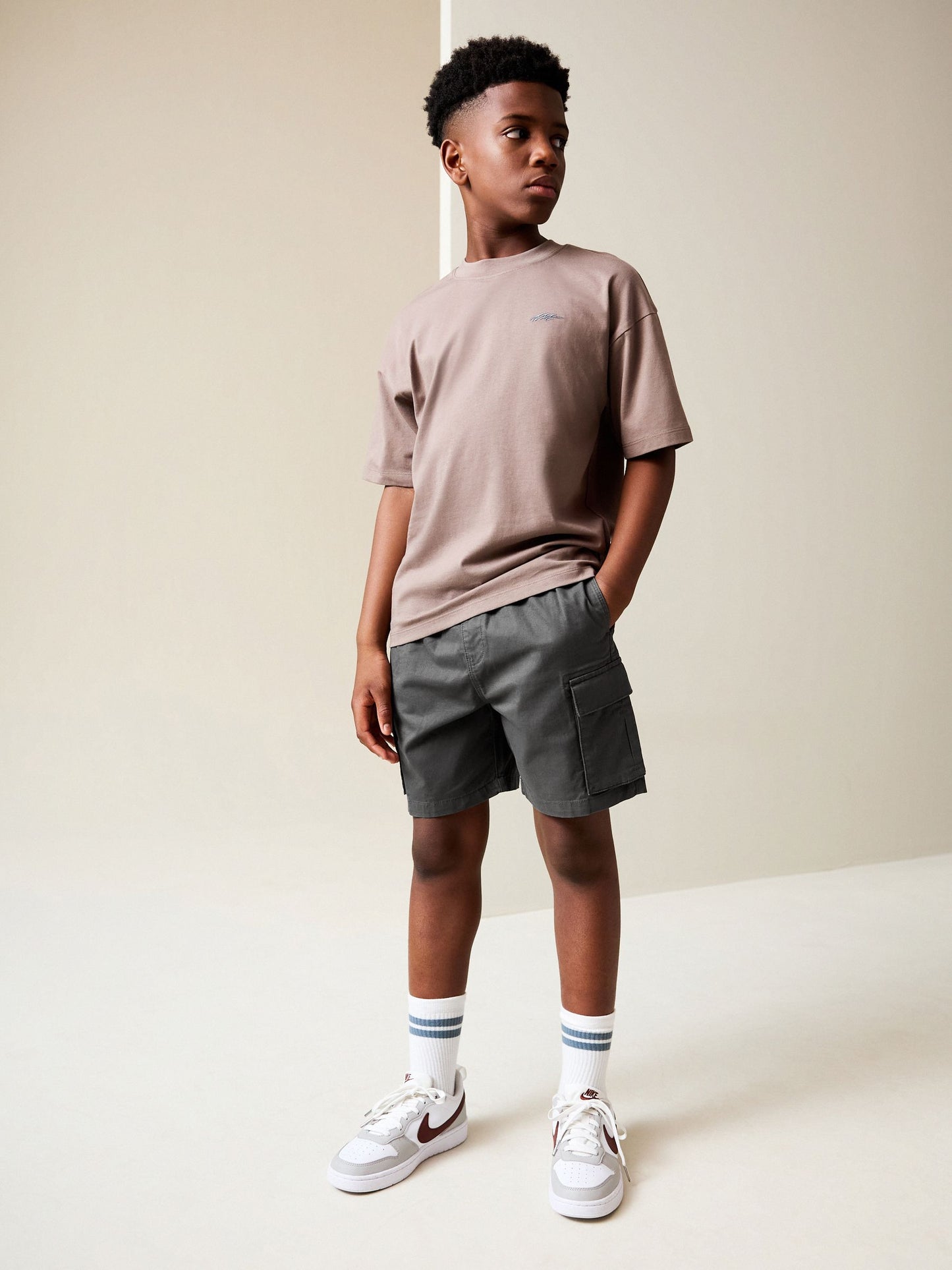 Dsiney Kidz - Charcoal Grey Cargo Shorts (3-16yrs) image 2