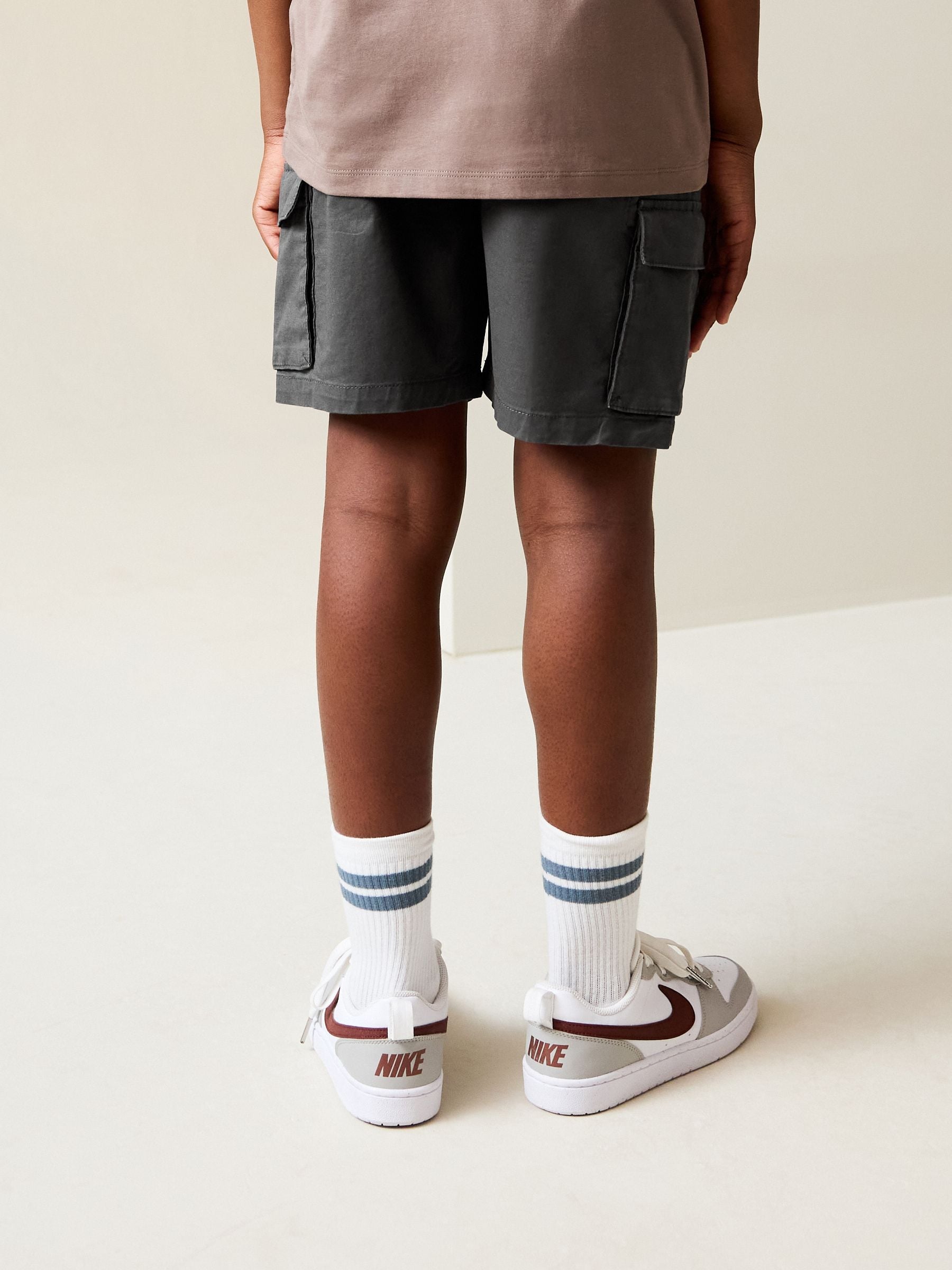 Dsiney Kidz - Charcoal Grey Cargo Shorts (3-16yrs) image 3