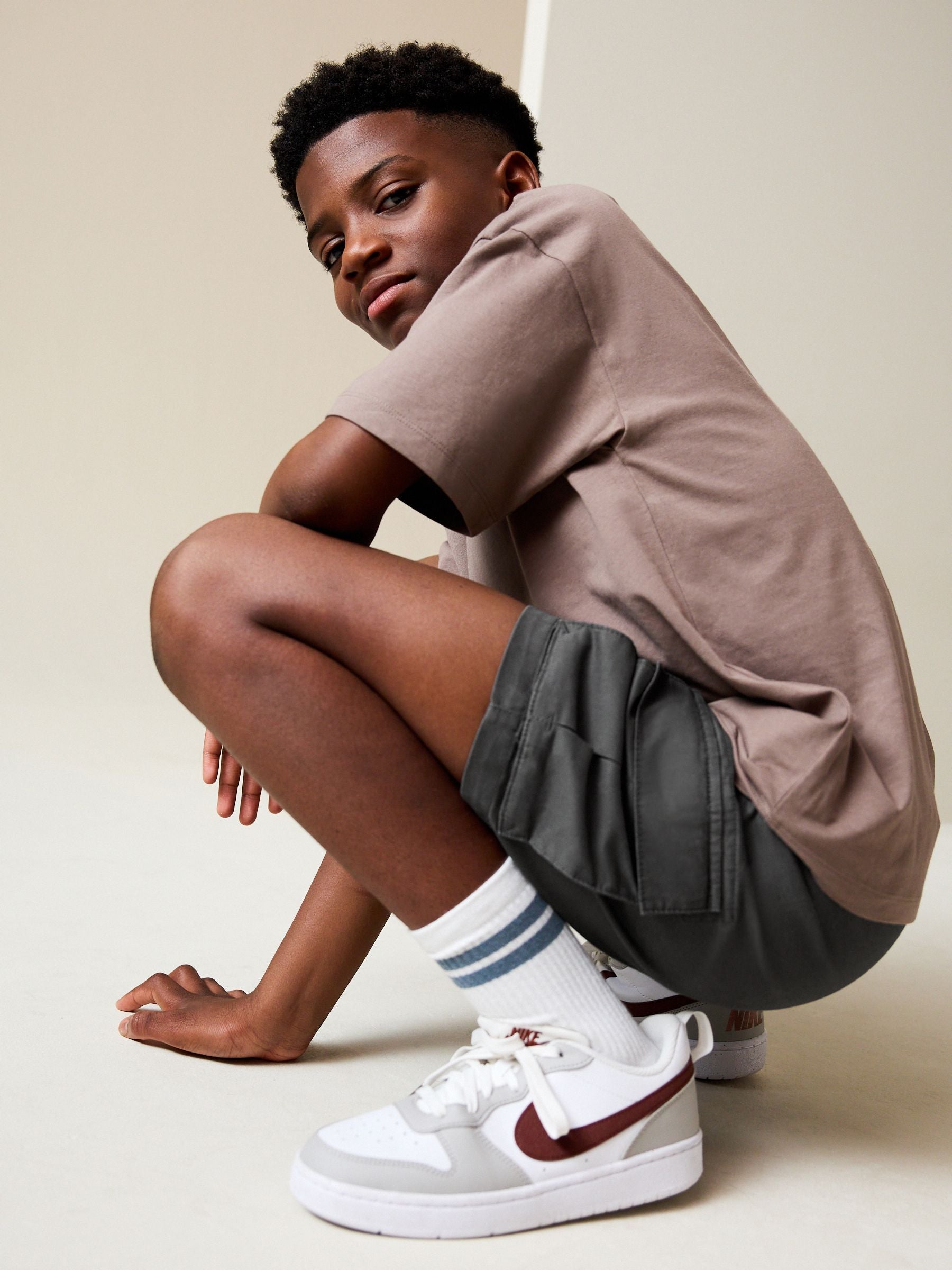 Dsiney Kidz - Charcoal Grey Cargo Shorts (3-16yrs) image 4