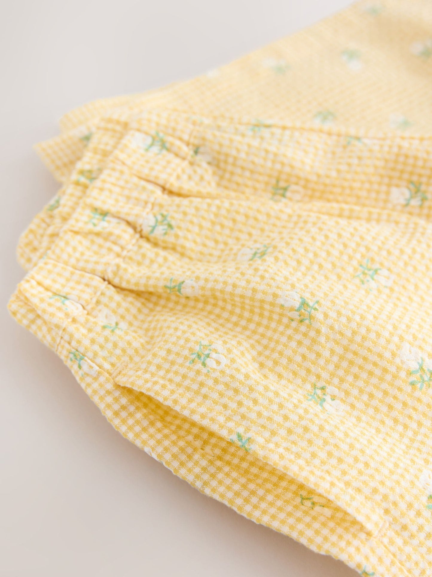 Lemon Yellow Ditsy Pullon Wide Leg Trousers (3mths-7yrs) image 6