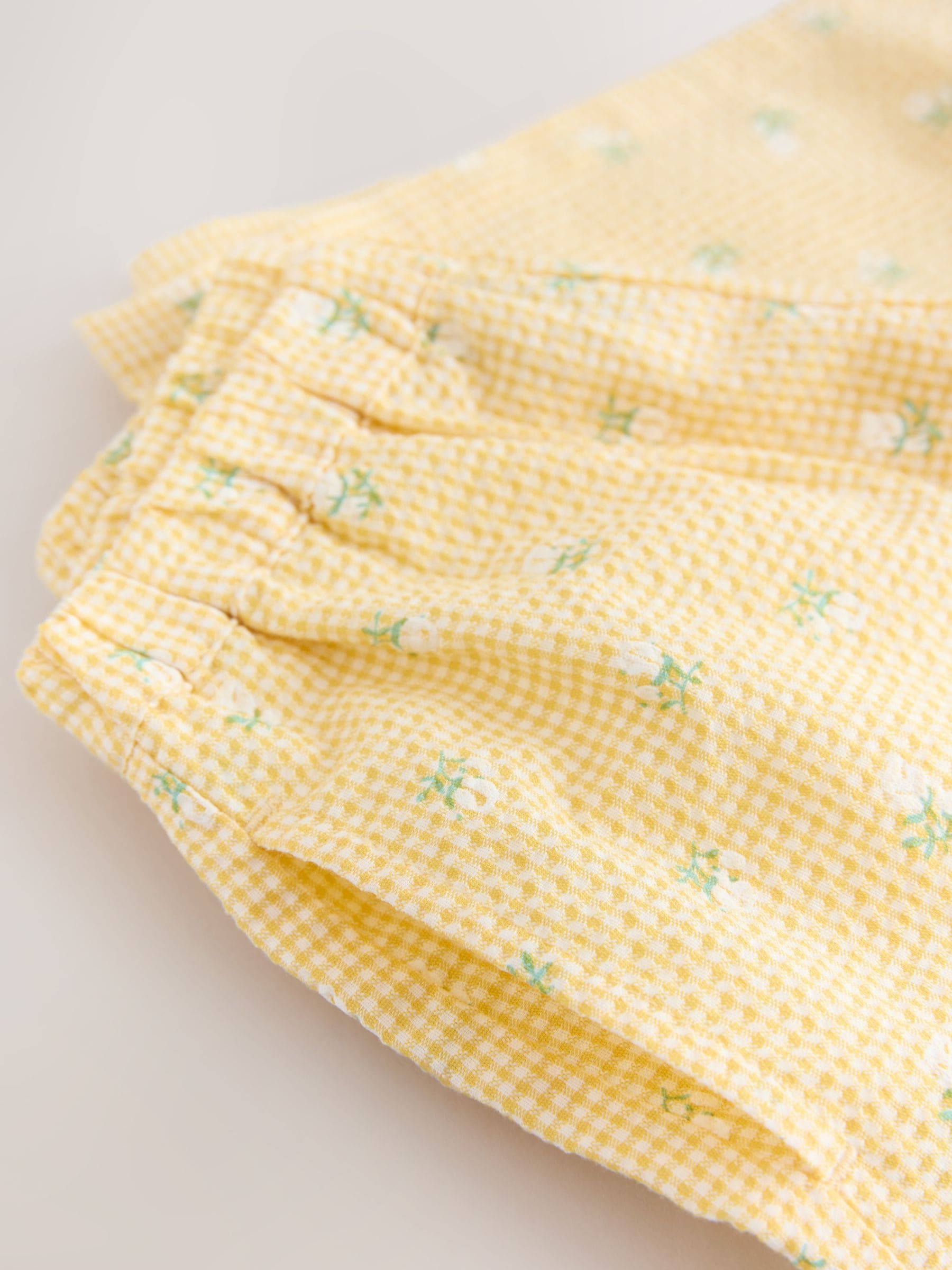 Lemon Yellow Ditsy Pullon Wide Leg Trousers (3mths-7yrs) image 6