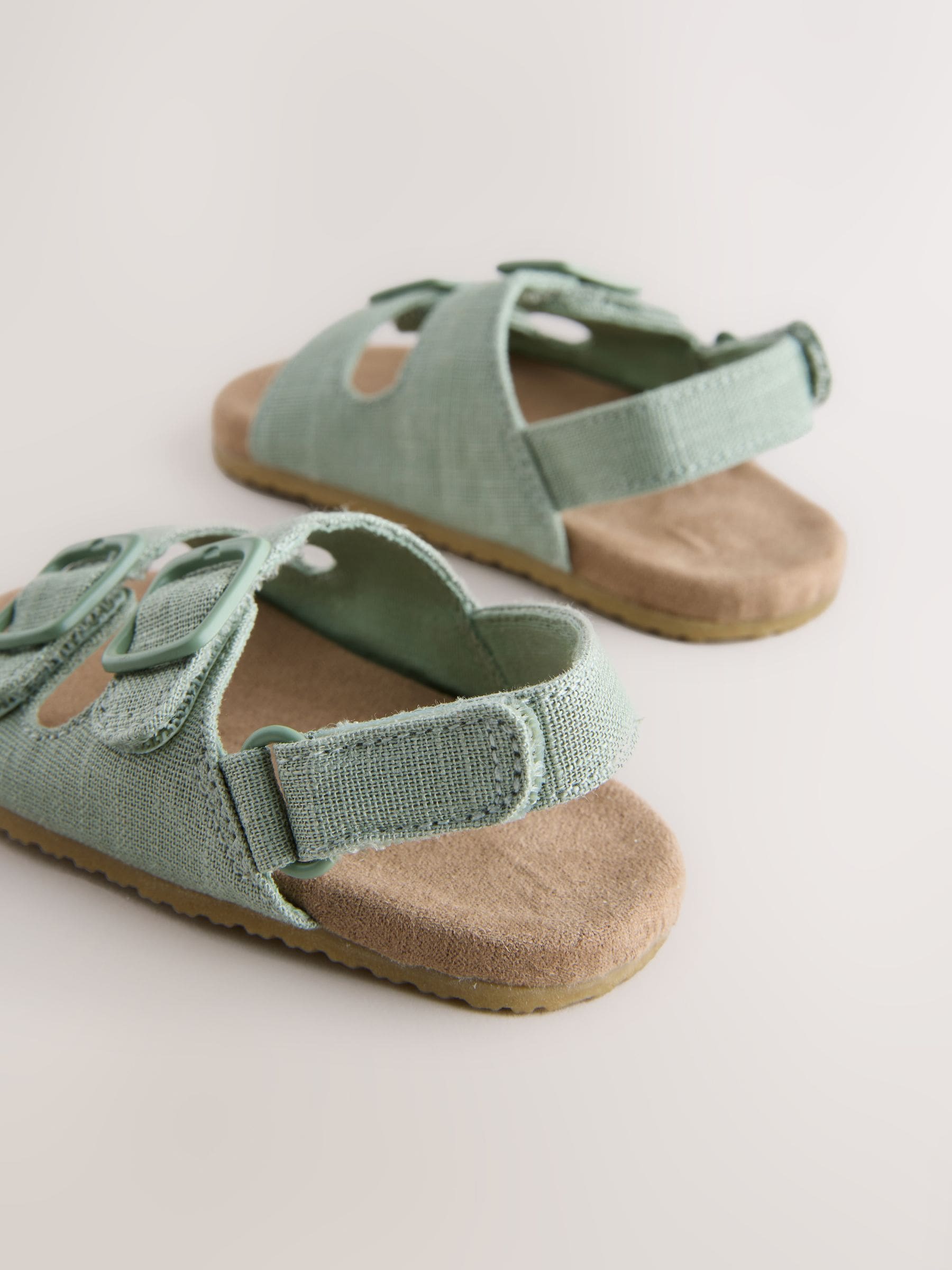 Sage Green Touch Fastening Baby Sandals (0-2mths) image 4