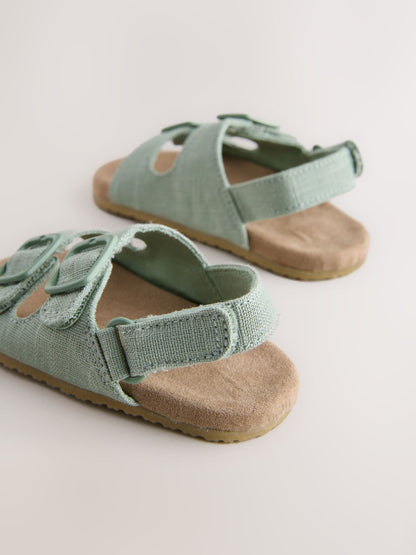 Sage Green Touch Fastening Baby Sandals (0-2mths) image 4