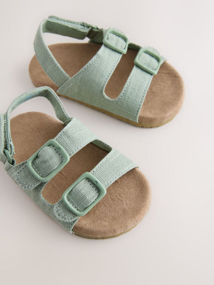 Sage Green Touch Fastening Baby Sandals (0-2mths) image 5