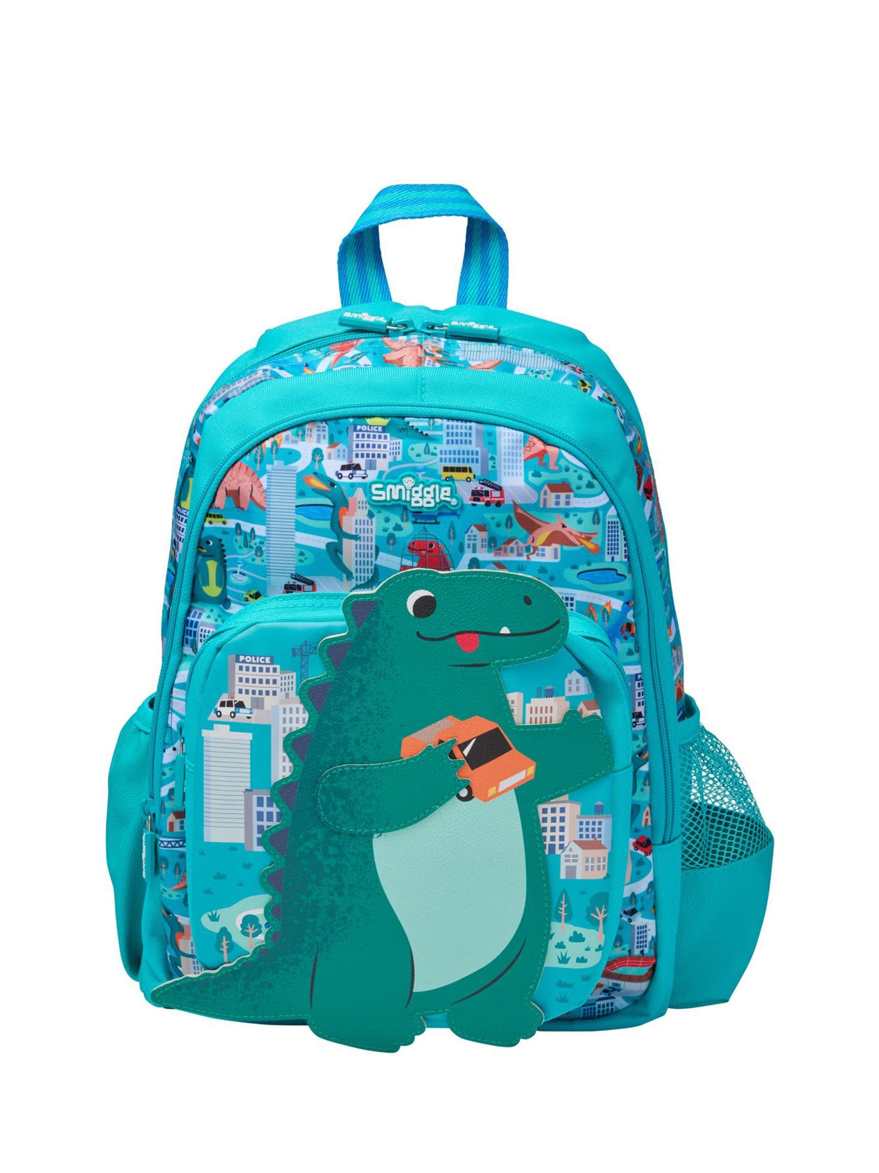 Smiggle Green Adventurous Junior Character Backpack image 1