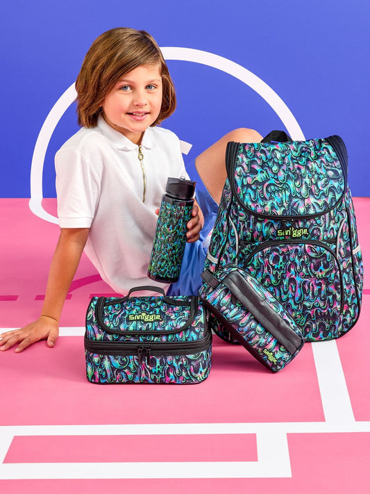 Smiggle Black Surreal Access Backpack image 1