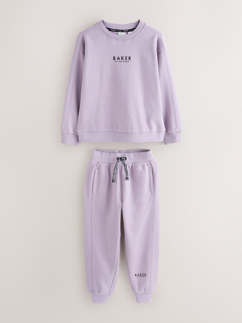 Dsiney Kidz - Baker by Ted Baker Purple Sweatshirt and Joggers Set image 1