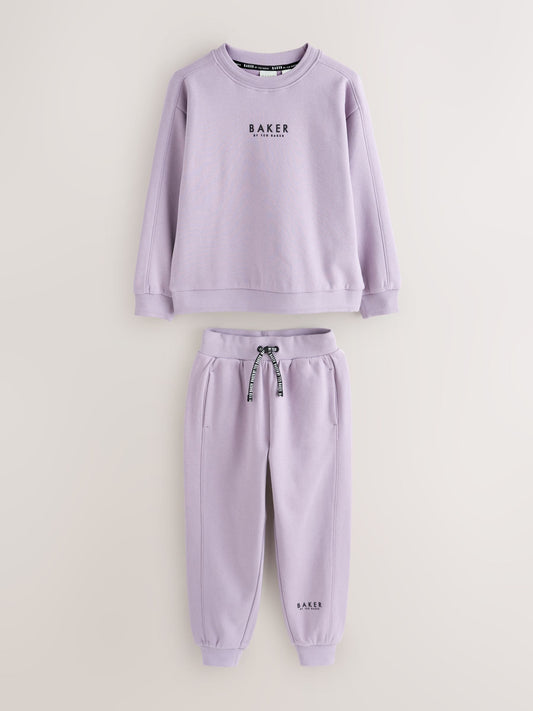 Dsiney Kidz - Baker by Ted Baker Purple Sweatshirt and Joggers Set image 1