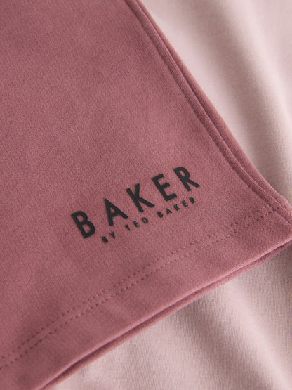 Baker by Ted Baker Light Pink Baker by Ted Baker Oversized T-Shirt and Shorts Set - image 10