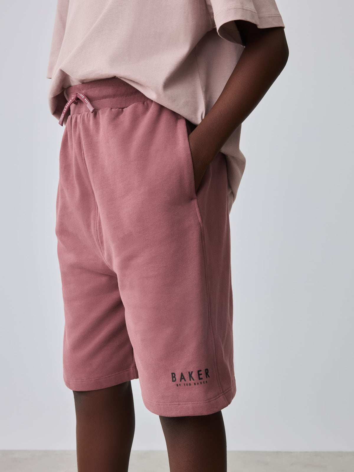 Baker by Ted Baker Light Pink Baker by Ted Baker Oversized T-Shirt and Shorts Set - image 4
