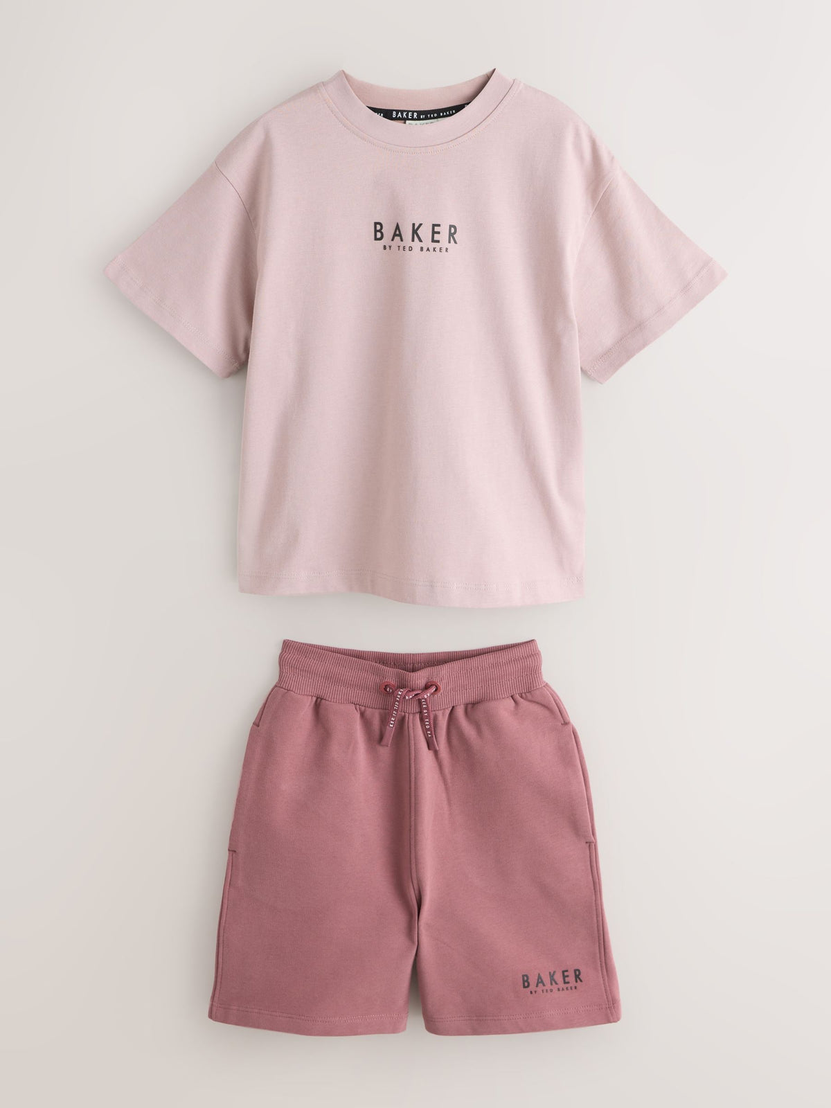 Baker by Ted Baker Light Pink Baker by Ted Baker Oversized T-Shirt and Shorts Set - image 6