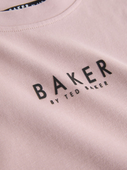 Baker by Ted Baker Light Pink Baker by Ted Baker Oversized T-Shirt and Shorts Set - image 9